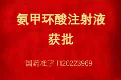 热烈祝贺氨甲环酸注射液获得注册批准